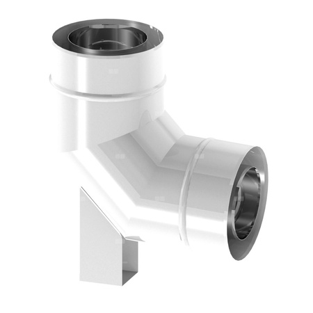 Kolano 87st. fi110/160mm z podporą ekonomic, z uszczelką