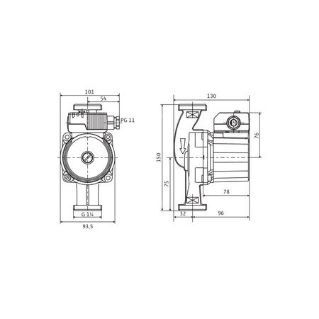 Pompa obiegowa WILO STAR-Z 20/4-3 1 x 230 V 50 Hz, PN 10/10bar