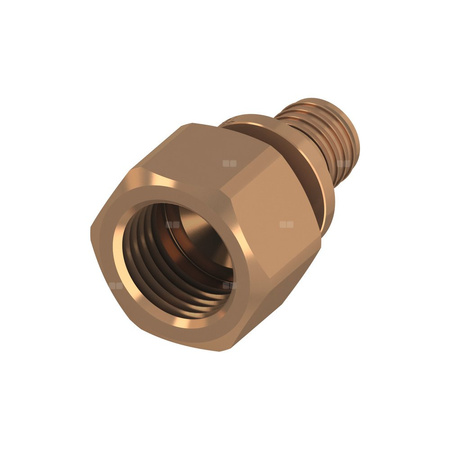 Mufa przejściowa TECE flex, brąz, 25 mm x 1'' (GZ x GW)