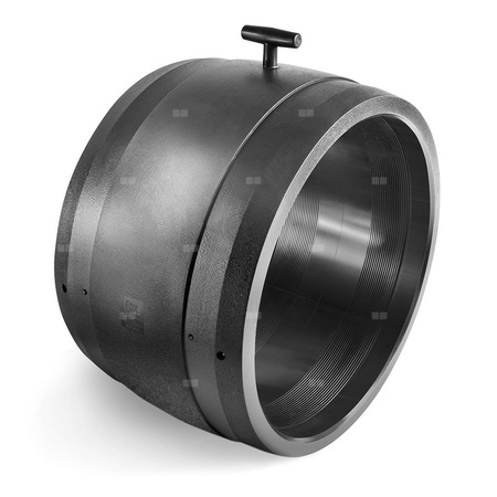 Mufa FOX ME, PE (Stan surowy) / PE (czarny), 355 mm x 355 mm (mufa z tworzywa sztucznego do spawania/zgrzewania x mufa z tworzywa sztucznego do spawania/zgrzewania)