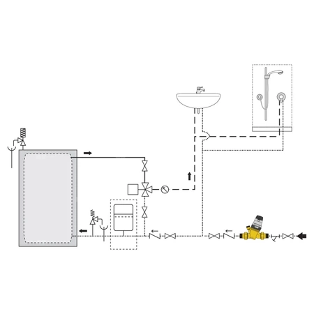 Regulator ciśnienia z wymiennym wkładem z możliwością przyłączenia manometru 1 1/2" praca w wysokiej temperaturze