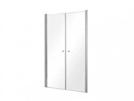 Drzwi wahadłowe podwójne SINCO DUE 80x195 przezroczyste -BESCO