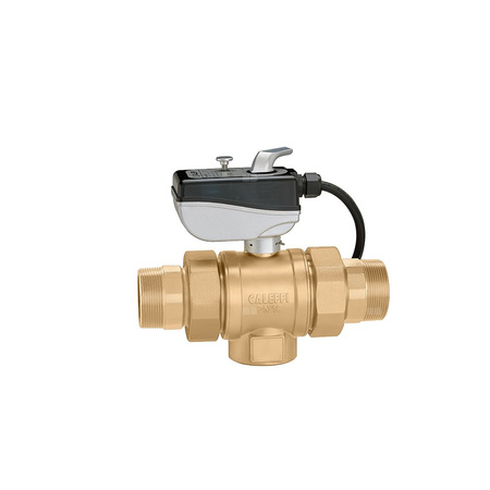 Trójdrożny zawór kulowy z napędem, typ "T" 2"24V