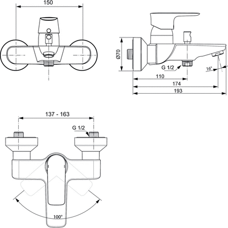 CONNECT AIR BATERIA WANNOWA-NATRYSKOWA MAGNETIC GREY