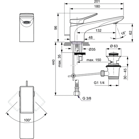 CONCA BATERIA UMYWALKOWA R-MTD 5L PUW/M CHR