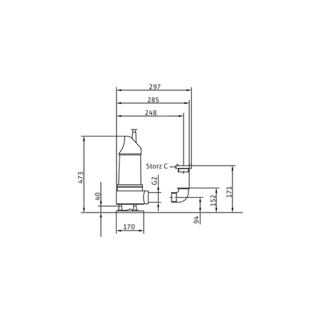 Pompa zanurzeniowa do ścieków WILO EMU KS 12 E żeliwo 1 x 230 V, moc 1.8 W 50 Hz