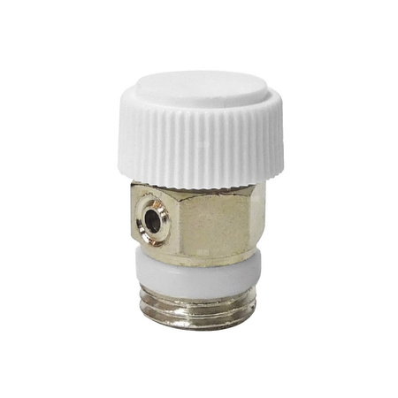 Odpowietrznik automatyczny FERRO z pokrętłem GZ mosiądz fi 1/2''