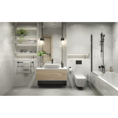 Bateria umywalkowa stojąca FERRO VITTO, czarny