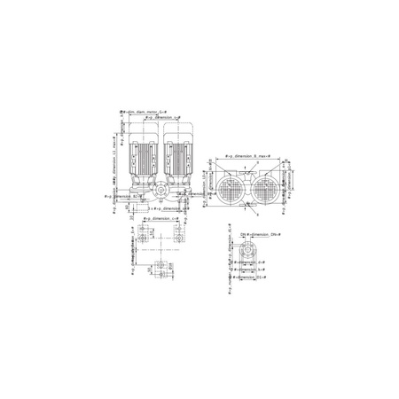 Pompa obiegowa WILO VeroTwin-DPL 40/90-0,37/2 typu in-line z silnikiem znormalizowanym 50 Hz, moc silnika 0.37kW 0.86 A 2900 obr/min, wlot Kołnierz DN 40