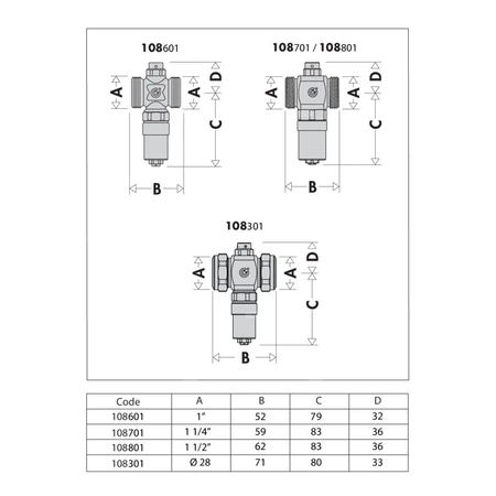 Zawór antyzamarzaniowy, z mosiądzu 1"