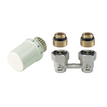 Zestaw do grzejników dolnozasilanych: głowica Thera-6 T3019 + zawór Verafix VK, kątowy, 1/2" V2496EY015A