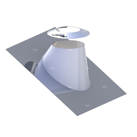 Przejście dachowe 26-35 st. aluminiowe z kołnierzem fi80mm