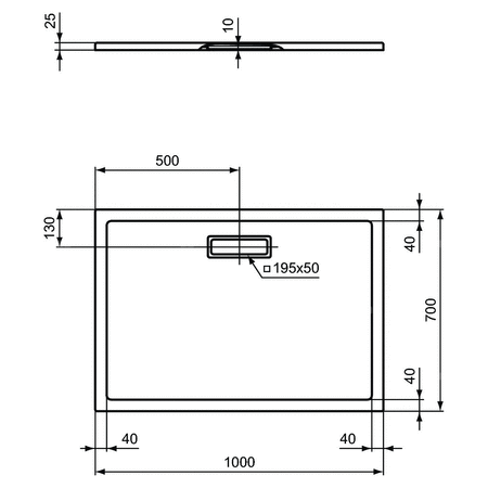 ULTRAFLAT NEW BRODZIK 100X70 PROS.