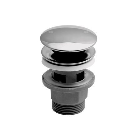 Zestaw odpływowy do umywalki PERFEXIM SPPTB01 chromowany 2 3/4'', przycisk duży okrągły wypukły