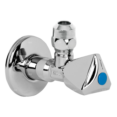 Zawór wodny ARCO A80 kątowy (pokrętło LUXE) GZ 1/2'' x GZ 3/8''
