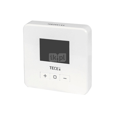 TECEfloor - termostat z podświetlanym wyświetlaczem, podświetlenie ekranu w kolorze niebieskim