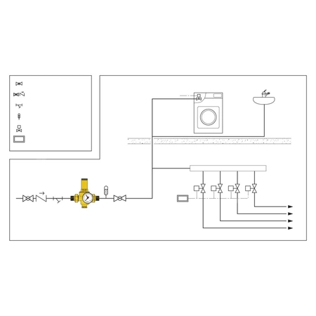 Regulator ciśnienia CALEFFI, GZ 1 1/4'', 25 bar