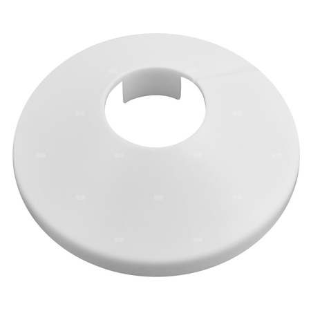 Rozeta grzejnikowa pojedyńcza 20 mm, biała (5 szt)