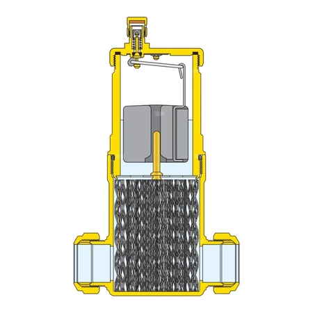Separator CALEFFI DISCAL, 10 bar / 110'C, 3/4'' (GW)