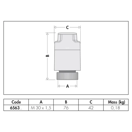 Siłownik termoelektryczny z mikroprzełącznikiem pomocniczym do zaworów serii 676, 677, 678 i do rozdzielaczy serii 662, 663 - 24