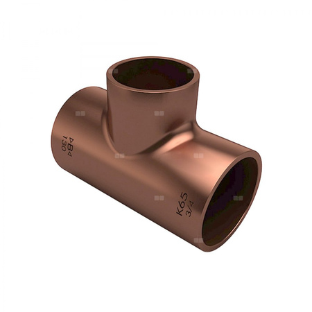 Trójnik IBP K5130 redukcja Cu 1/2'' x 1/2'' x 3/8'' (lut wewnętrzny x lut wewnętrzny x lut wewnętrzny)