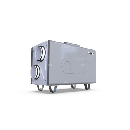 Centrala wentylacyjna DRX 300 H E o wydajności 350m3/h z kompletem mocowań ściennych, wyświetlacz dotykowy 4,3" z wymiennikiem entalpicznym