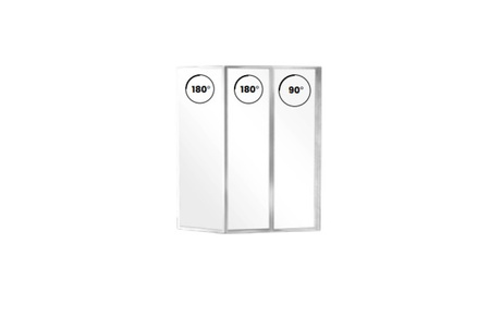 Parawan 3-skrzyd 130cmxh=140cm AMBITION PREM 3S -BESCO