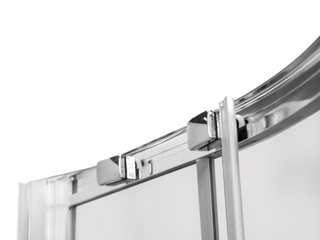 Kabina półokrągła MODERN 90x90x185 szkło GRAFIT.-BESCO