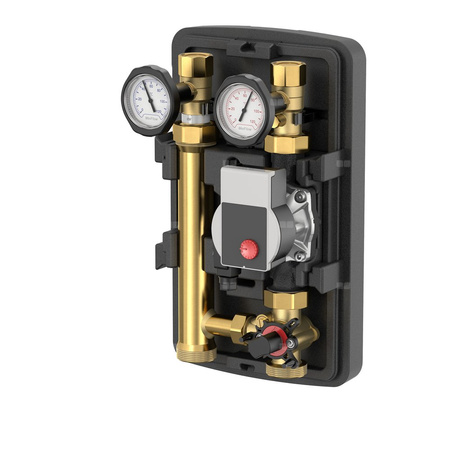 Grupa pompowa FLAMCO MEIBES GZ gazowy walcowy x GW gazowy walcowy 1 1/2 cala (40) x DN 25 Kvs5.8, z izolacją, z zaworem trójdrożnym