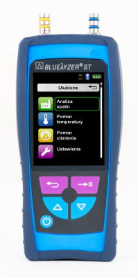 Analizator spalin Bluelyzer ST, O2, CO, pomiar ciągu kominowego, zestaw z drukarką-AFRISO