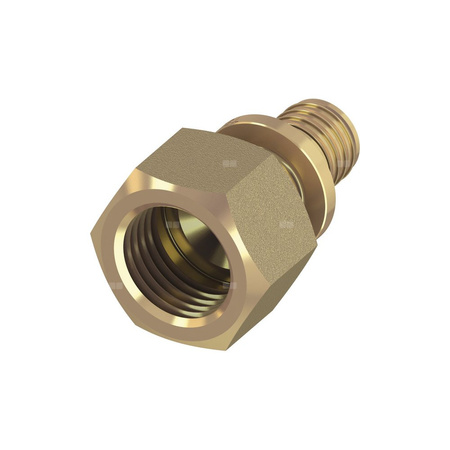 Mufa przejściowa TECE flex, brąz, 25 mm x 1'' (GZ x GW)