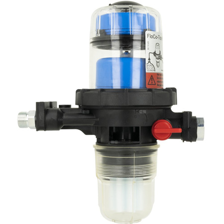 Filtr olejowy AFRISO FloCo-Top-1C Sizintegrowany z odpowietrznikiem fi 3/8''/3/8'' GW x GZ, z wkładem plastikowym, maks. przepływ 100 l/h