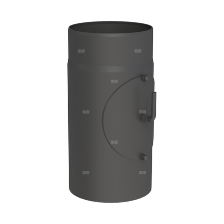 Rura z rewizją i klapą spalinową JEREMIAS FERRO14 120mm, długość 300 mm, kolor czarny