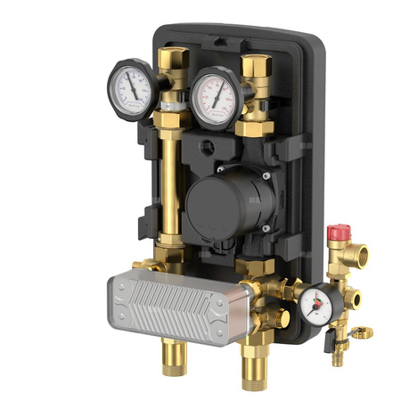 Grupa pompowa FLAMCO MEIBES GZ gazowy walcowy x GW gazowy walcowy 1 cal (25) x DN 25 Kvs3.2, z izolacją, z pompą obiegową