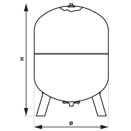Naczynie RV500 do CO stojące