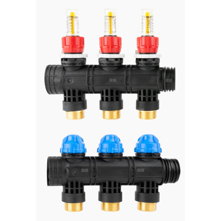 Rozszerzenie rozdzielacza ProCalida EF1 K o 3 obiegi, przepływomierz 0,2 - 1,6 l/min