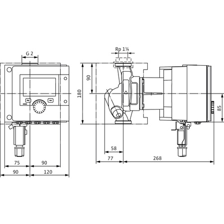Pompa obiegowa WILO Stratos MAXO-Z 30/0,5-12 PN16 1 x 230 V 50/60 Hz, PN 16/16bar