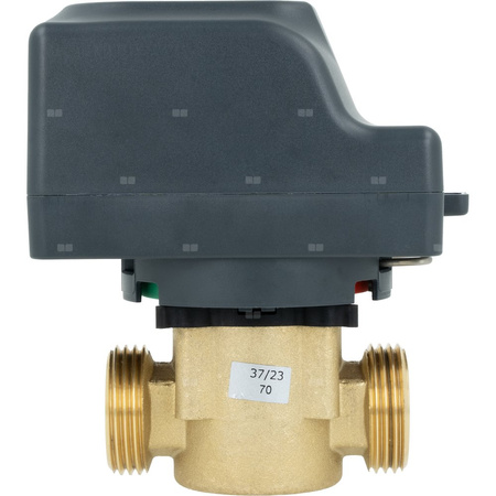 Zawór 3-drogowy AZV 647, G1" kątowe, DN20, Kvs 5,5, 230 V AC, AB-B