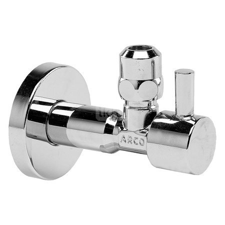 Zawór wodny ARCO ART A80 design kątowy (pokrętło TECH) gz 1/2'' x gz 3/8'' x 10