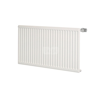 Grzejnik płytowy typ 10 higieniczny PURMO Ventil Hygiene HV Zinc wym. 600 x 600 mm, kolor biały, moc 383 W, front Profilowany