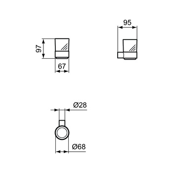 CONCA KUBEK Z UCHWYTEM OKR MAGNETIC GREY
