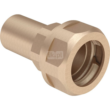 Złączka przejściowa do rur karbowanych GEBERIT Mapress, mosiądz / mosiądz, 22 mm x DN 16 (końcówka wciskowa x PZ)
