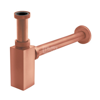 SYMSK07 Syfon mosiężny kwadratowy różowe złoto