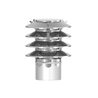 Nasada stała 4-lamelowa stal nierdzewna połysk fi200mm