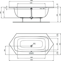 IS I.LIFE Wanna sześciokątna 190x90