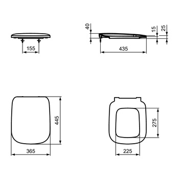 ESEDRA DESKA WOLNOOPADAJĄCA, ZAW. METAL.