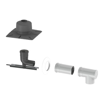 Zestaw w szacht 060/100 - 080mm z zakończeniem PP