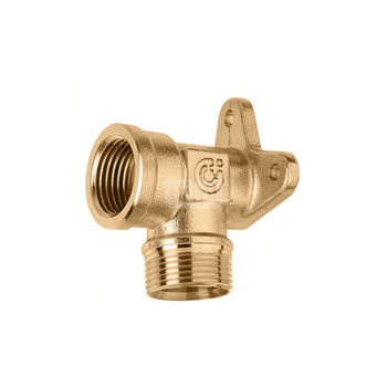 Złączka kolankowa z gwintem wewnętrznym do montażu na ścianie 1/2" GW x 23 p.1,5 GZ