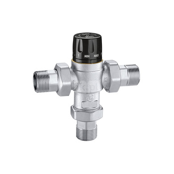 Termostatyczny zawór mieszający 3/4" 35-65 z zaw. zwr.