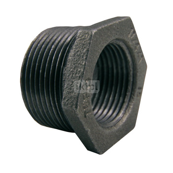 Złączka nakrętno-wkrętna /redukcja/ N4 czarna 1 1/2"x3/4"